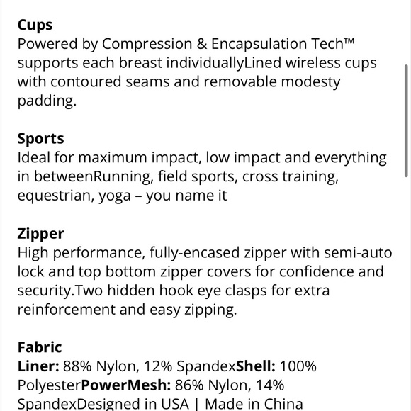 SheFit Flex Sports Bra NWT! Size:5LUXE - Picture 4 of 16